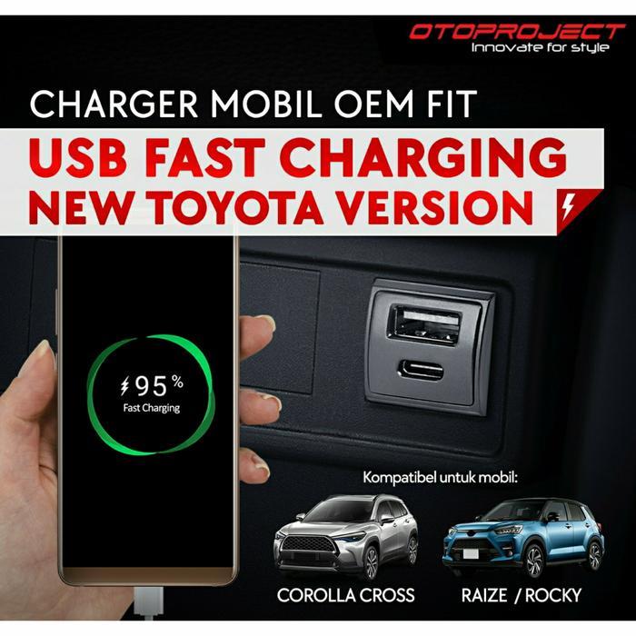 Car Charger Dual USB Fast Charging Daihatsu Rocky Plug & Play 3 Ampere
