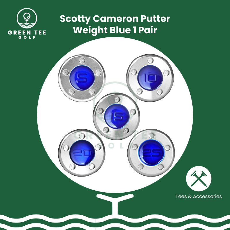 Golf Scotty Cameron Putter Weight BLUE 1 Pair Pemberat Putter Scotty Cameron