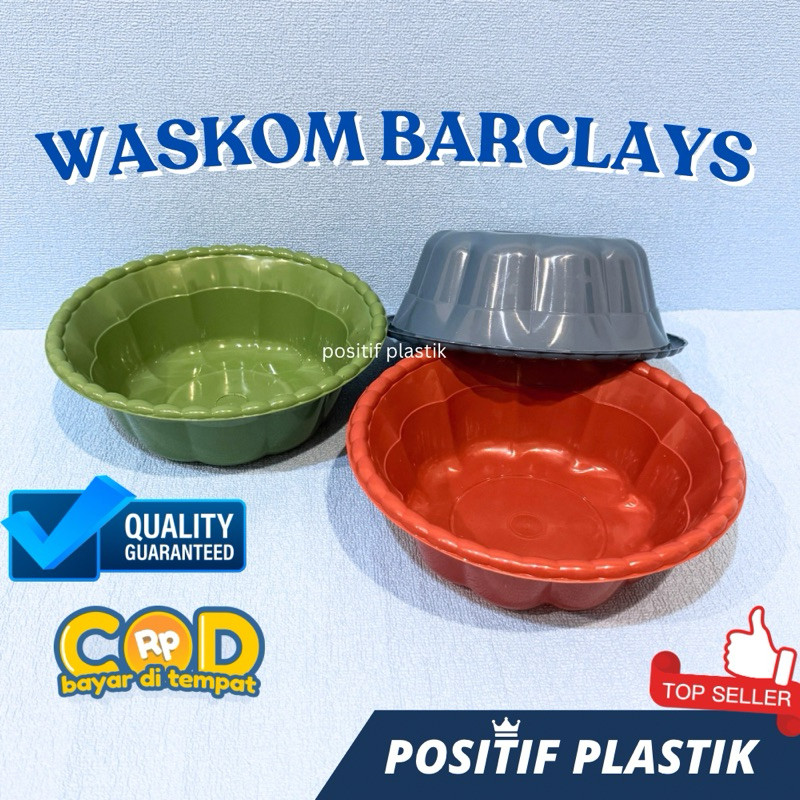 [12 PCS] Waskom/Baskom BARCLAYS 12 - Waskom Hajatan - Ceting Nasi - Wakul Hajatan - Wakul Plasik Mur