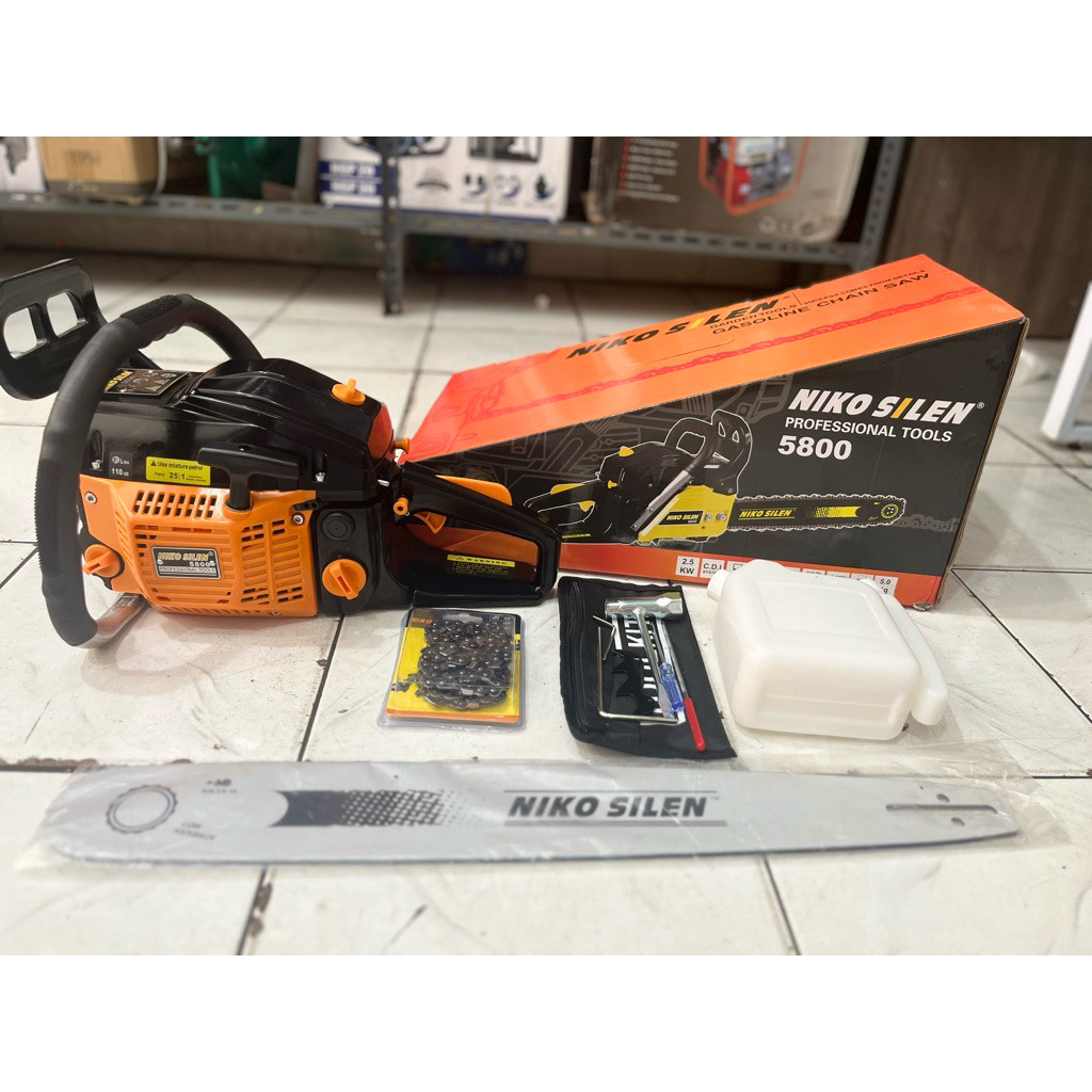 PROMO SALE Chainsaw Niko Silen 5800 22" Bar Laser