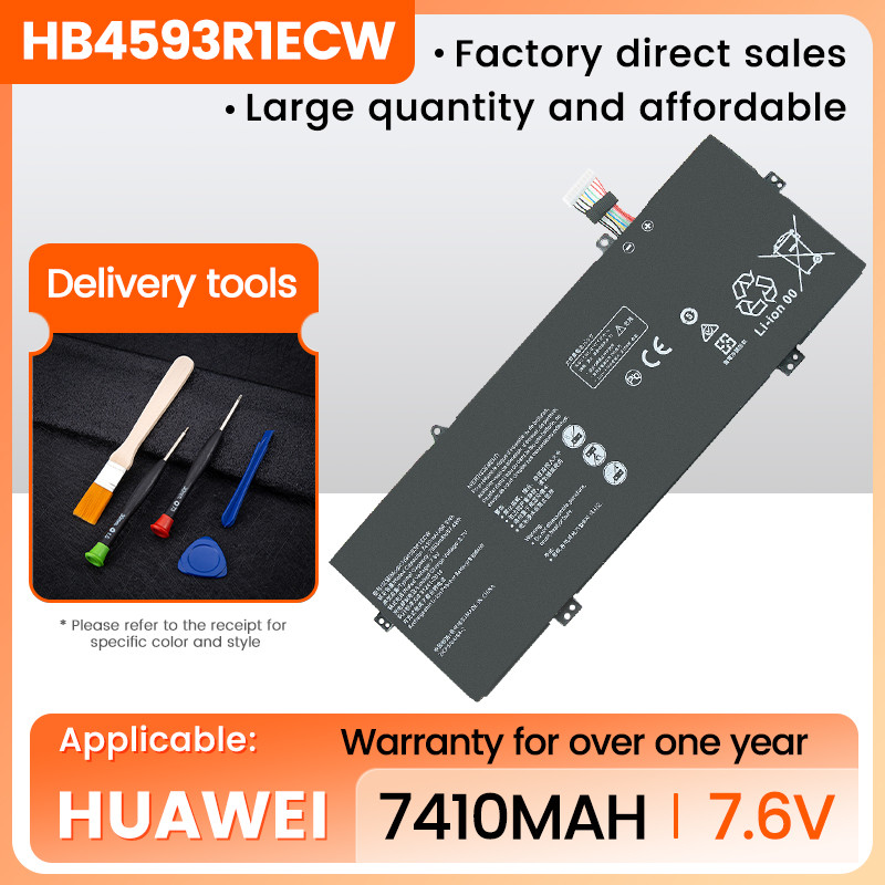 7.6V 7410mAh Laptop Battery HB4593R1ECW for HUAWEI Matebook X Pro 2018 2019 MA-W29C MD6M4KPE 53010CA