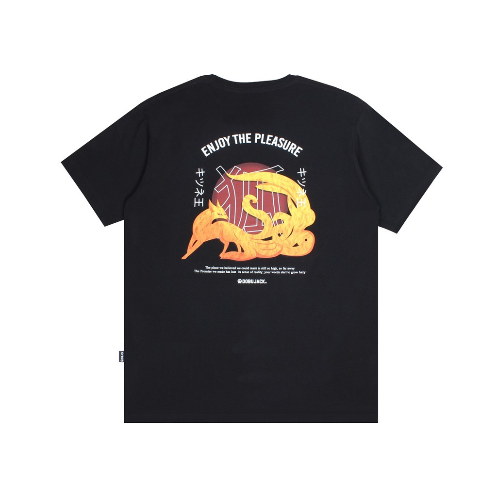Dobujack Tshirt Kitsune Black Tees