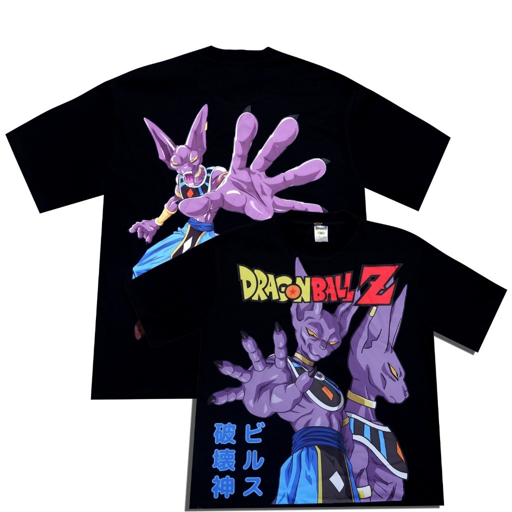 COD Tshirt Beerus Dragon Ball Z Kaos VIntage Bootleg Oversize