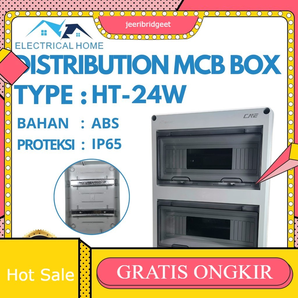 Distribution MCB Box  Type HT-24W Waterproof IP65