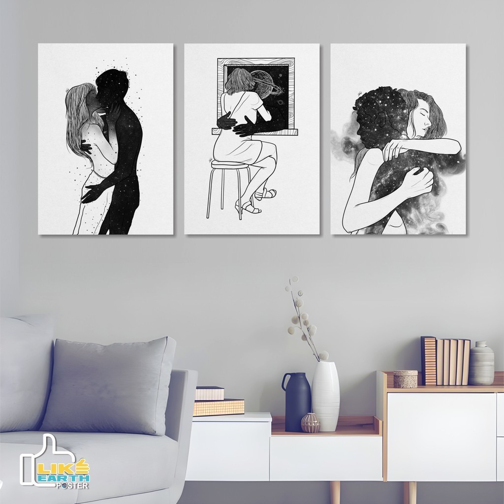 kamar cewek aesthetic love estetik walldecor  poster kayu romantis cinta
