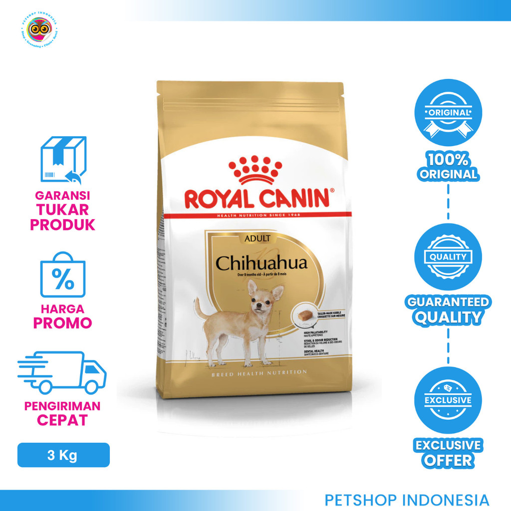 Royal Canin Chihuahua Adult 3kg – Makanan Anjing Dewasa Khusus Chihuahua