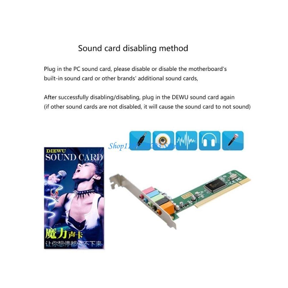 Y2GD PCI 51 Surround Sound Card Card CMI8738 Surround Sound Chip 4 Channels