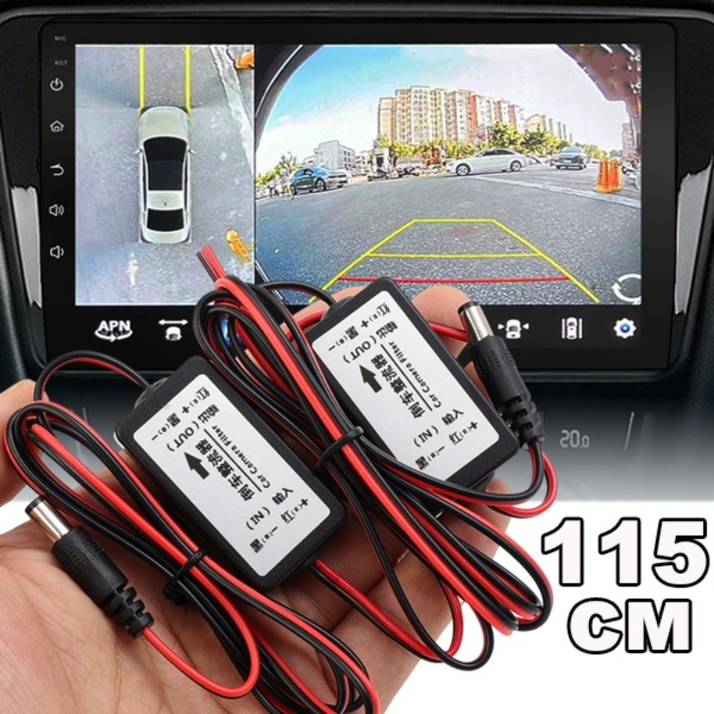 Rectifier DC 12V Power Car Rear View Camera Power Relay Capacitor Auto Car Camera Filter Relay Capac