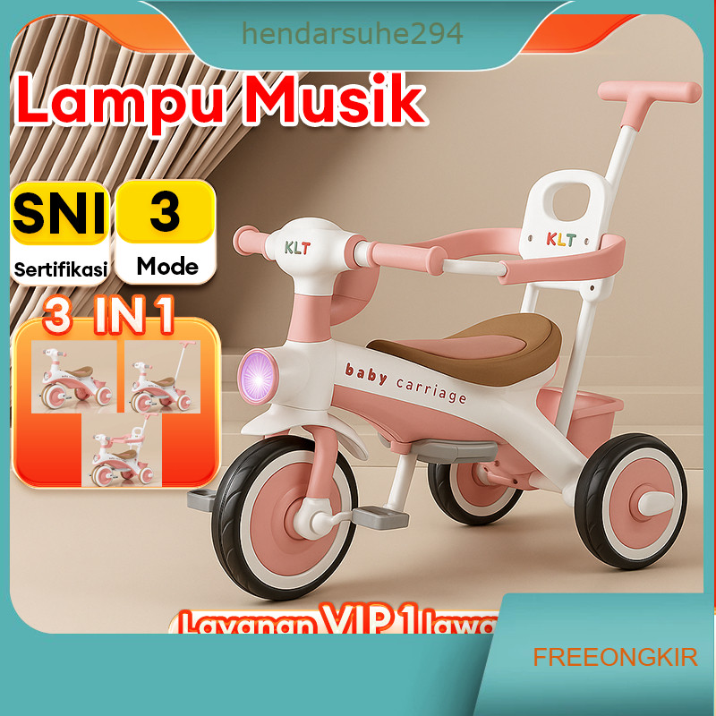 Sepeda Anak Roda 3 Family Perempuan/laki laki Tiga Anak Sepeda Bayi Tricycle Anak Sepeda Anak