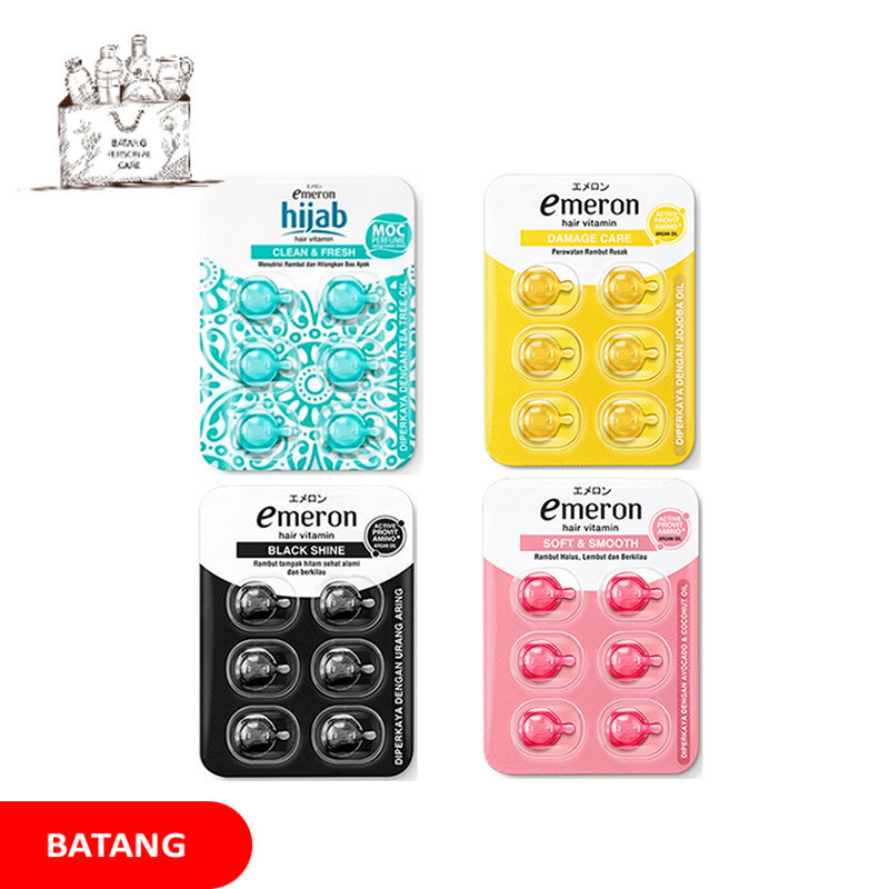 EMERON VITAMIN RAMBUT HAIR VITAMIN ISI 6 PCS GROSIR BPC