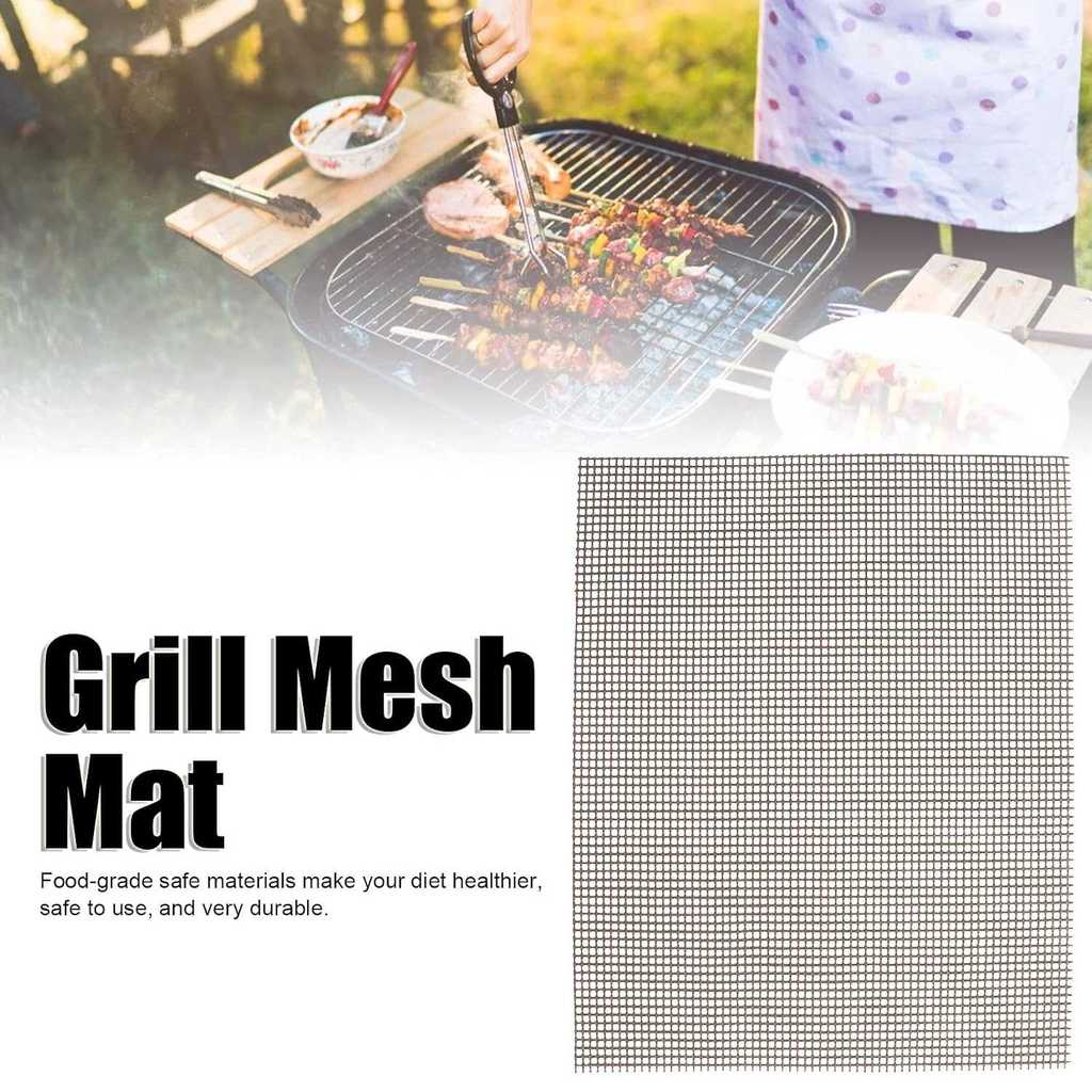 Alas Panggang BBQ Grilling Panggangan Grill Mats Grid Shape 30x40cm Anti Lengket - BLife B30