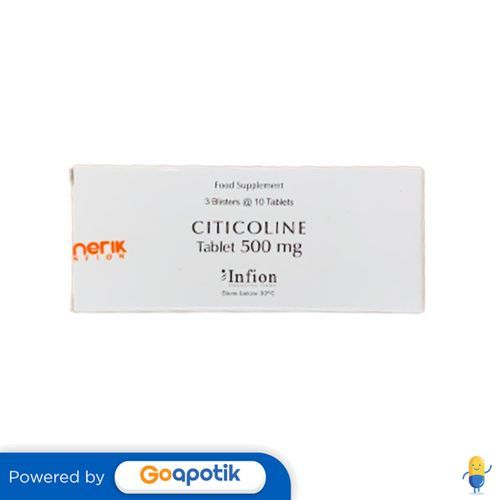 Citicoline Infion 500 Mg Box 30 Tablet