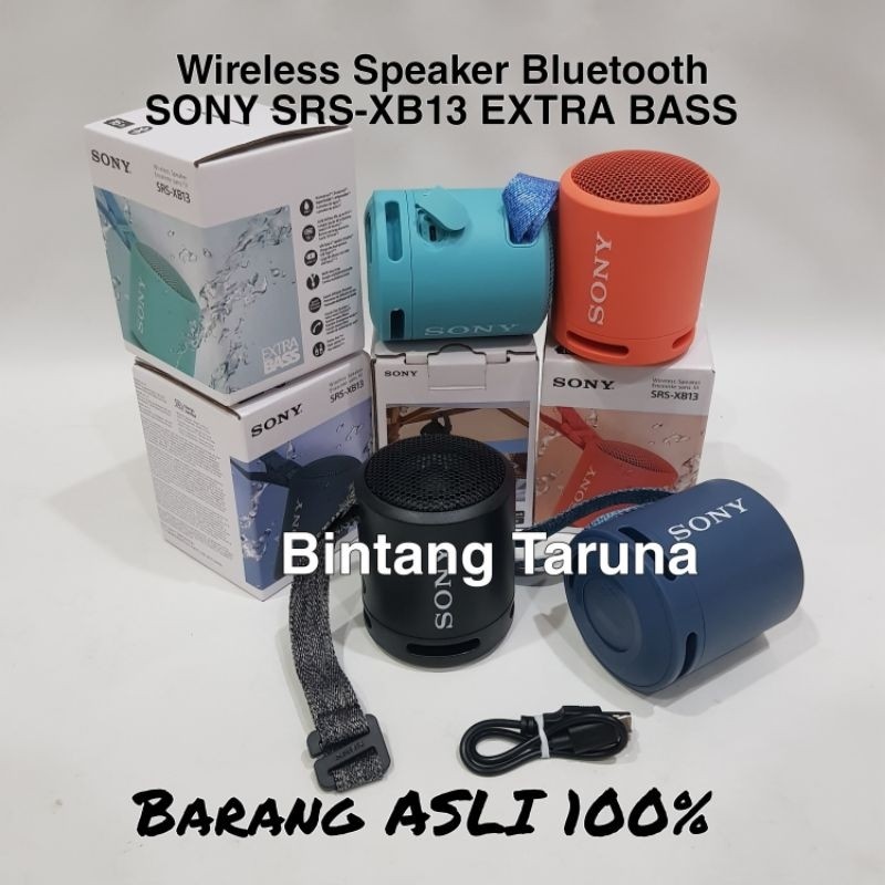 Sony SRS-XB13 Speaker Bluetooth Portabel Sony SRS-XB13 Wireless Speaker Sony SRS-XB13