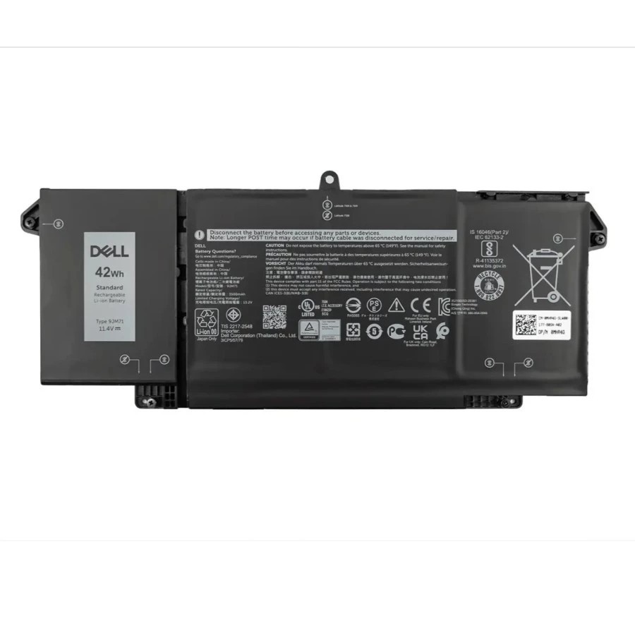 ORI Baterai Laptop 7FMXV for Latitude 5320 7320 7420 7520 Latitude 5320 2-in-1/7320 2-in-1/7420 2-in