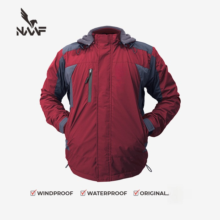 NAAF - Jaket Original Branded Jacket Big Size Gunung Touring Pria Wanita Jumbo Outdoor Premium Water