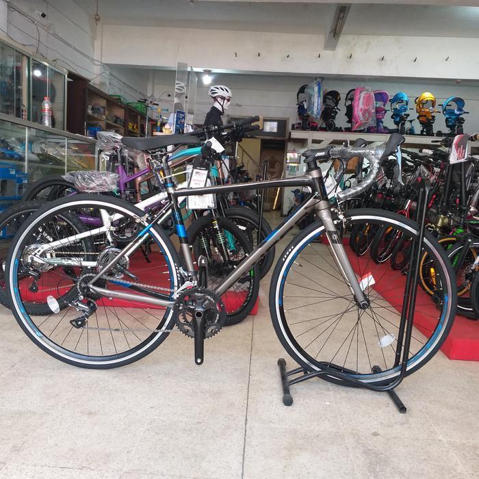 Sepeda Balap Polygon Strattos S2 - Biru, Size S - Grey, Size S