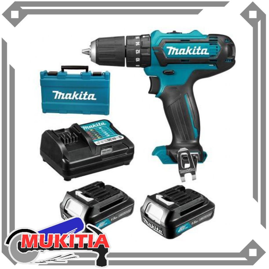 (MURAH) MAKITA HP 333 / HP333 DWYE Mesin Bor Baterai Cordless 12v Makita HP333DWYE Bor Obeng Tembok 