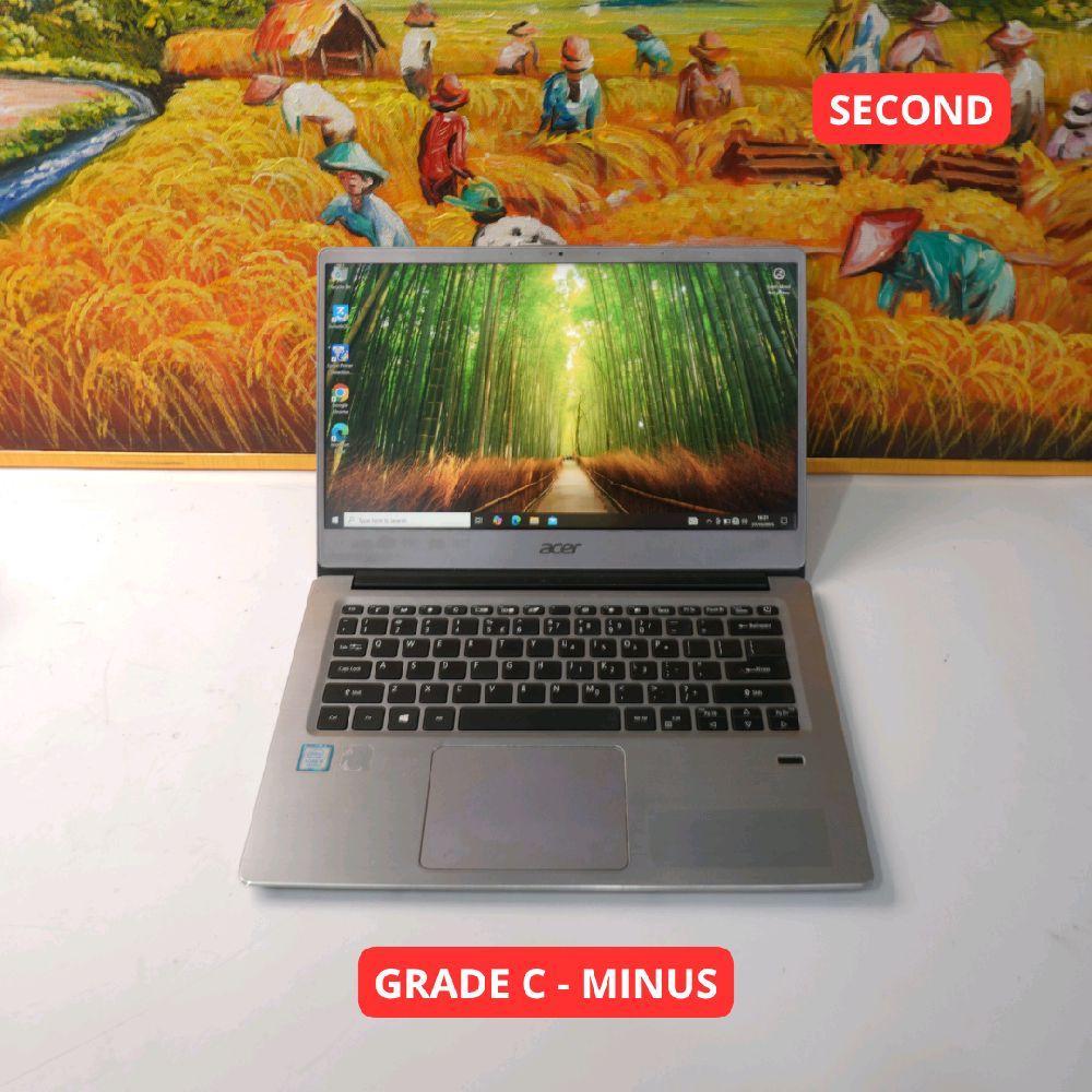 ACER SWIFT SF 314-54G i3 7020U 4GB (14") GRADE C - MINUS LAPTOP SECOND ORIGINAL SINAR MUTIARA CELL