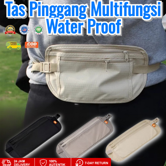 [COD/GRATIS ONGKIR] Tas Dompet Pinggang Travel Anti Maling Hidden Pocket/Slim Hidden Pocket Wallet/T