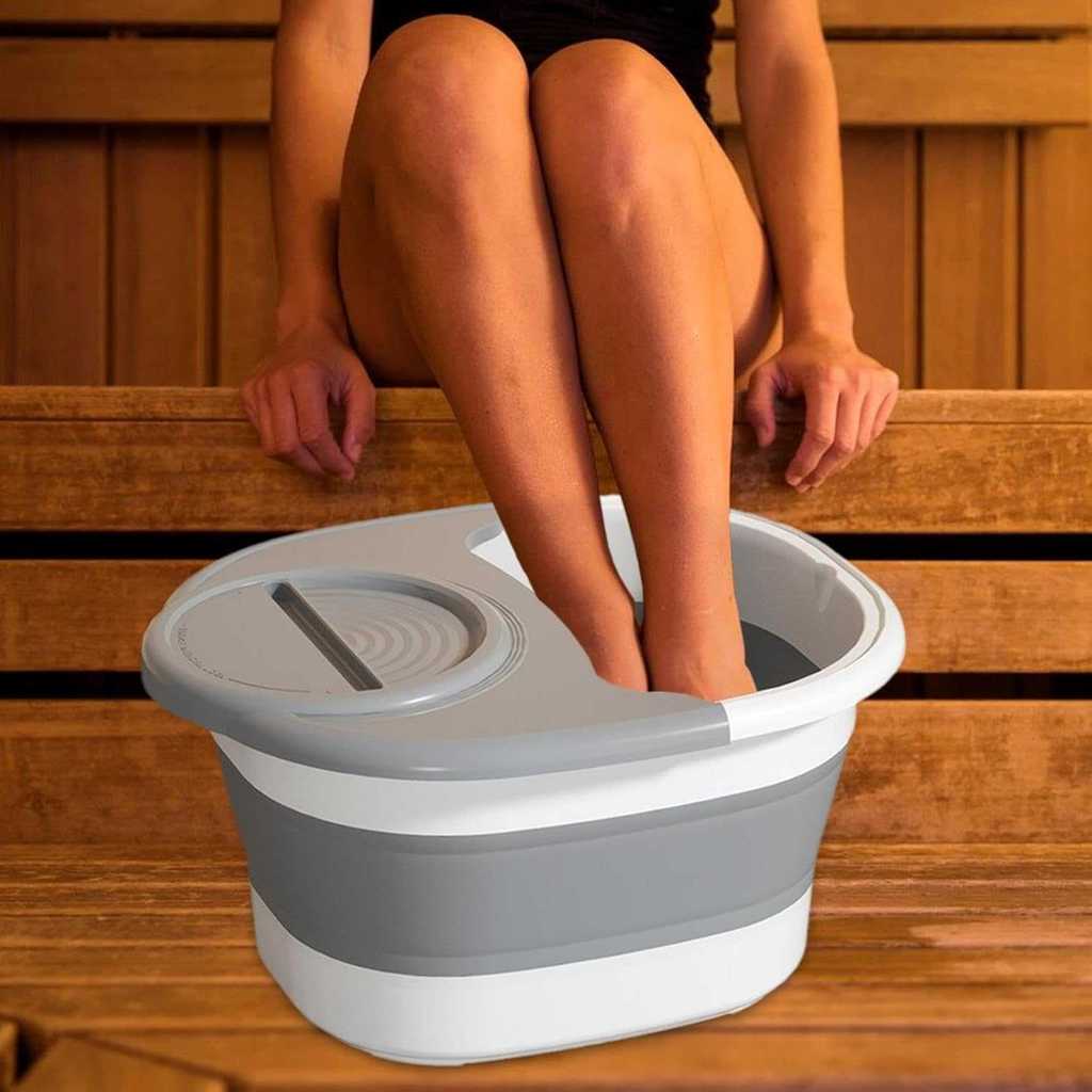 Ember Rendam Kaki Lipat 15 Liter Sauna Foot Spa Relaksasi Tub Bak Pijat Kaki Portable