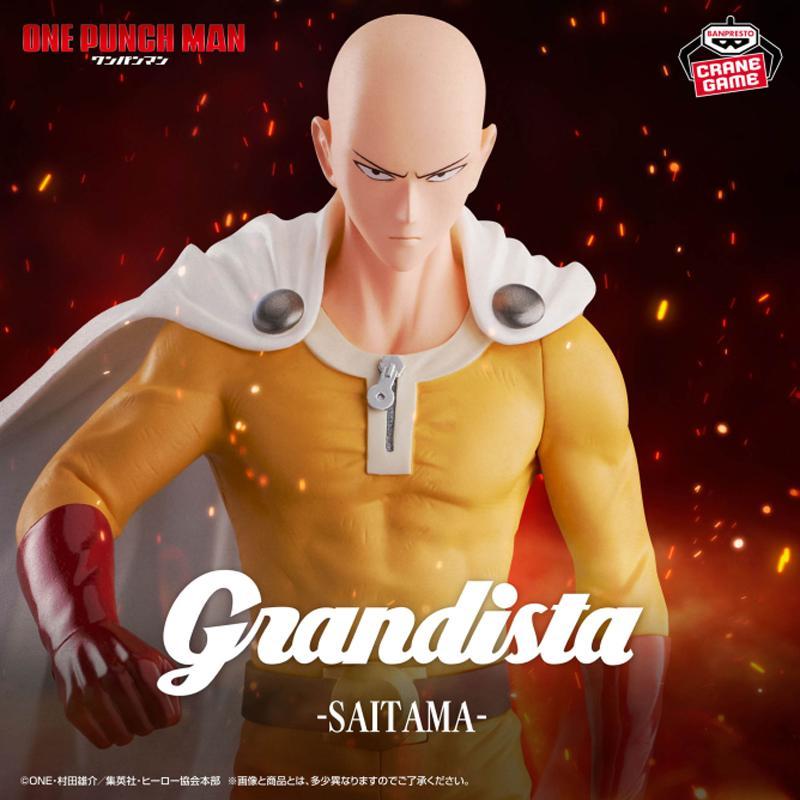 Genuine Original Bandai Banpresto One-Punch Man Grandista Saitama PVC Figure Model Collector Figurin