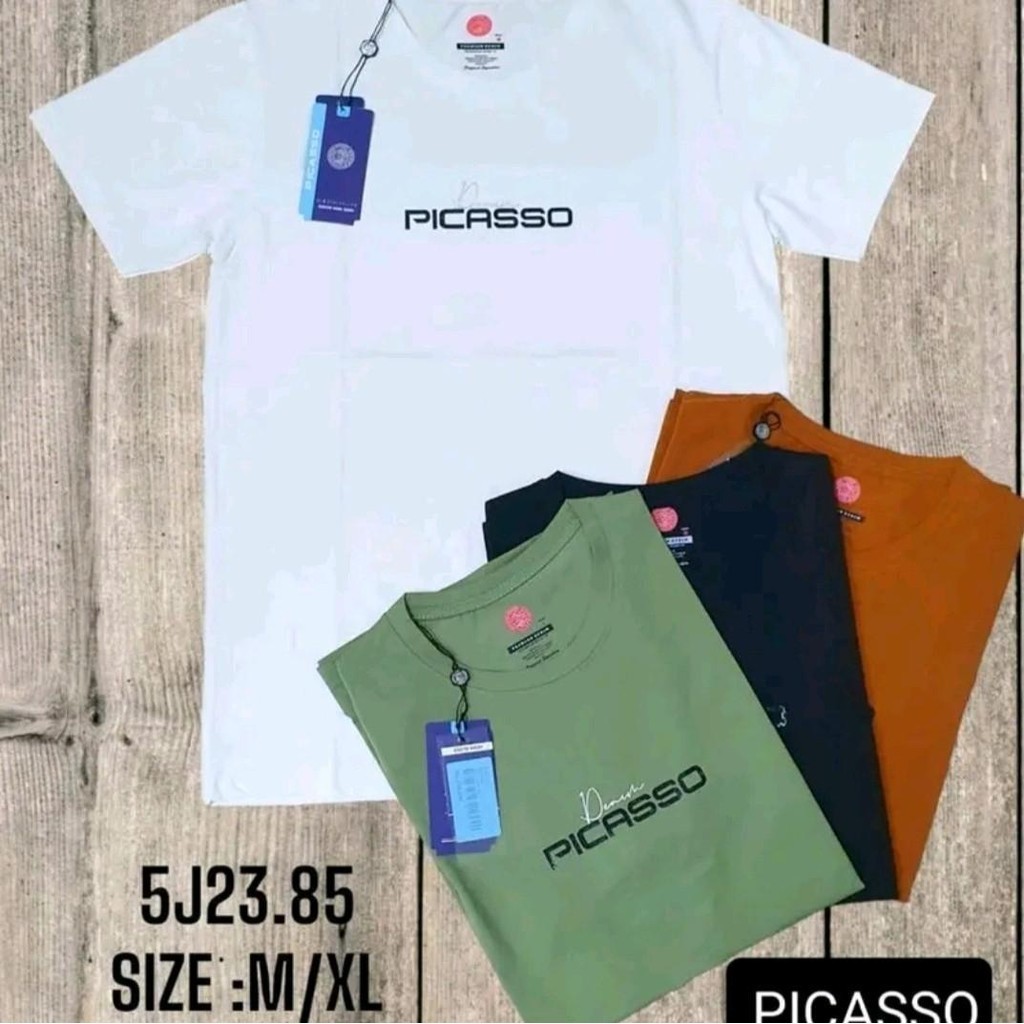 PROMO  [PICASSO] Baju Kaos Oblong Pria Picasso Original / Premium Bahan adem