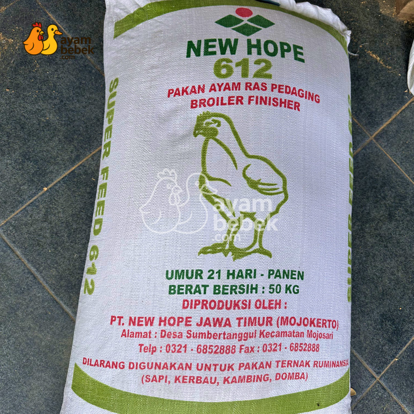 TergacorNew Hope 612 - Pakan Ayam Ras Pedaging (Broiler) – Masa Akhir (Finisher) l GROSIR 20KG - 50K