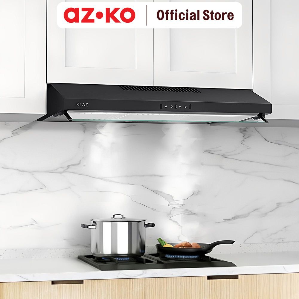 AZKO Klaz 90 cm Airevo Penghisap Asap Dapur Touch Motion - Hitam Cooker Hood Penghisap Asap Range Ho