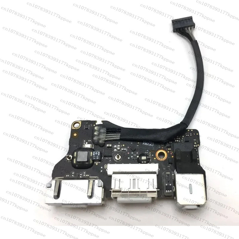 For MacBook Air 13" A1466 MD760 820-3455-A DC-in Power Jack I/O Board with USB Auo MagSafe 2 Flex Ca