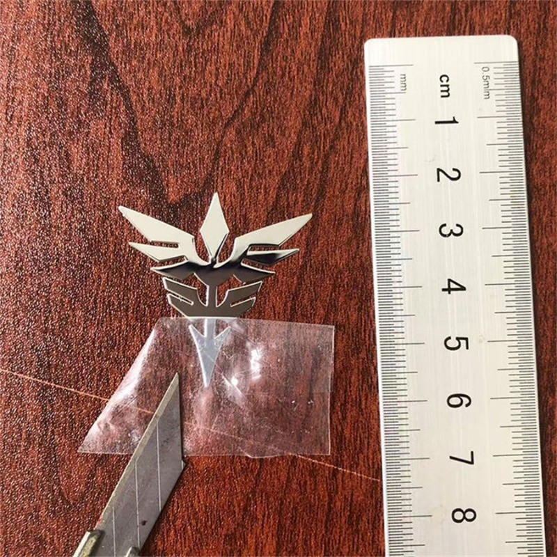 New Gundam Metal Stickers Anime Action Figure Cartoon Waterproof Graffiti Sticker Phone and Laptop C