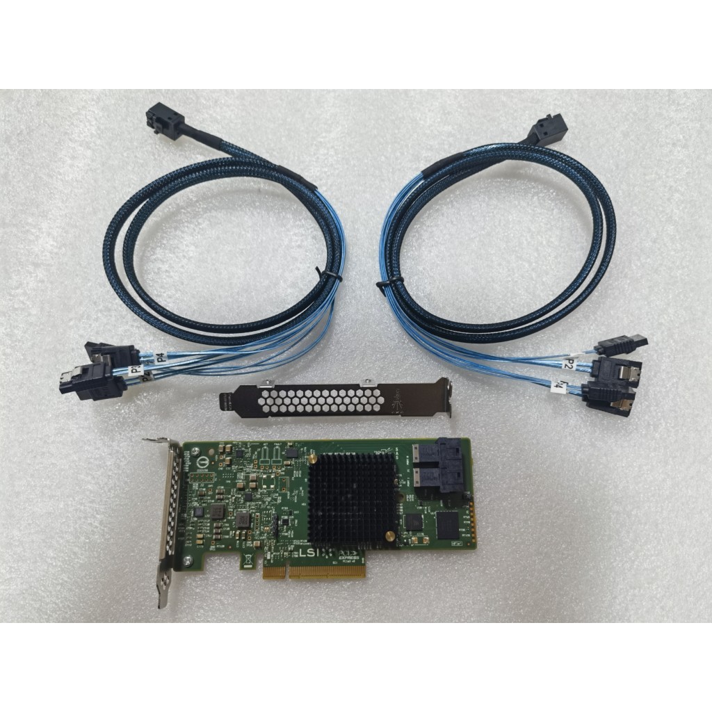 HBA controller for LSI PCIE 30 SATA SAS 8Port SAS3 12Gbs LSI SAS3008 93008i +cables
