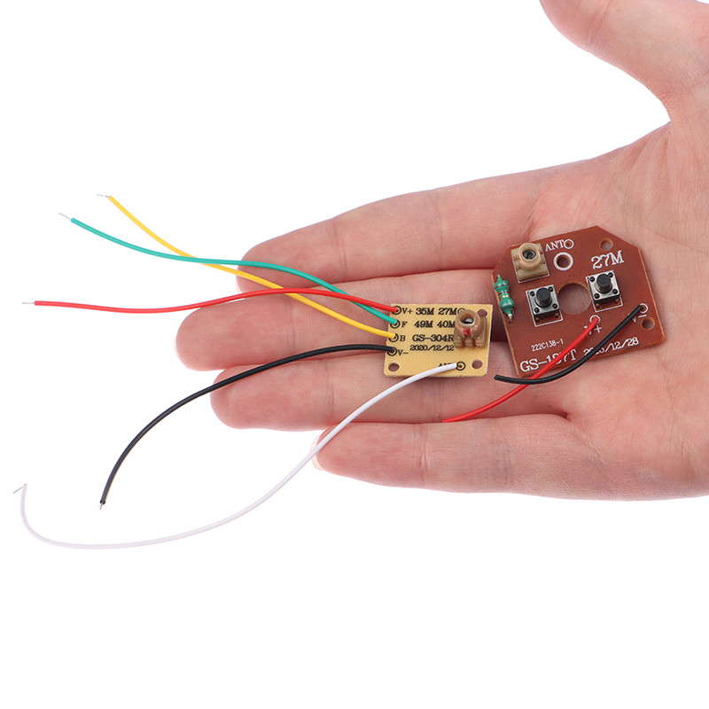 4CH RC Remote Control Circuit PCB Transmitter Receiver Board rc Car parts with Antenna Rao System
