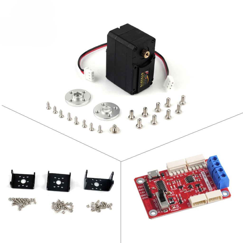 Feete STS3215 12V 30KG High Precision Feedback Magnetic Encong Servo RC Motor 360 Degrees Continuous