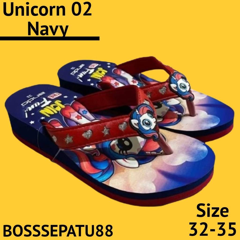 Ando Unicorn 02 Sandal Anak Ukuran 32-35