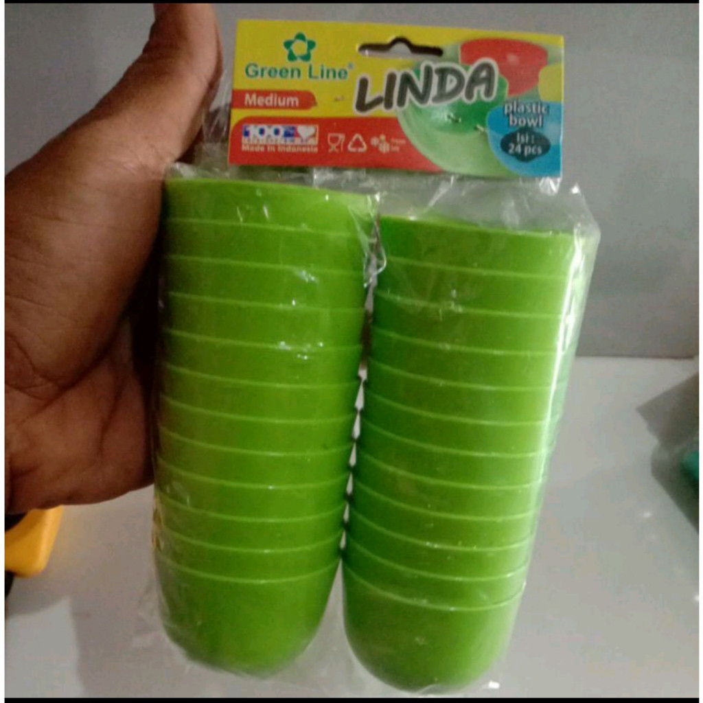 (1 pack isi 2lusin) CETAKAN mangkok kue plastik - Cetakan Kue talam BESAR - GREENLINE ...