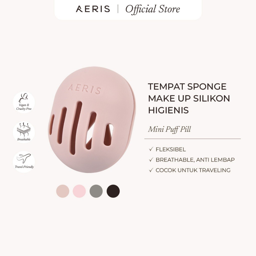 [ Promo ]  ||  Aeris Beauté Mini Blendie Pill | Case Pelindung Tempat Penyimpanan Beauty Blender Spo