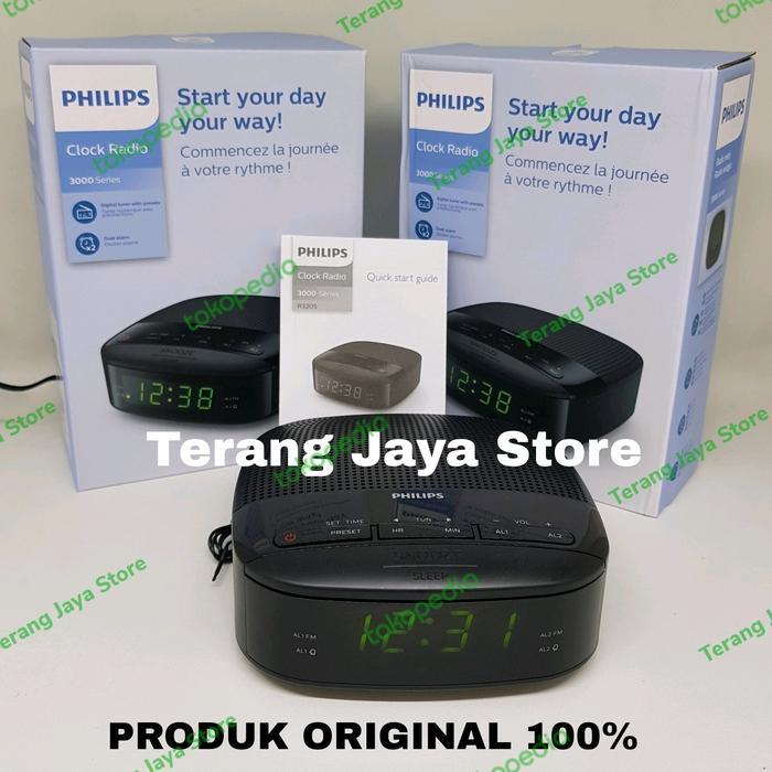 ECHOVERSE Radio Philips TAR3205 Jam Radio Digital Philips TAR3205 Radio Clock
