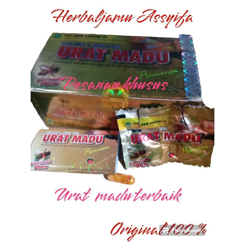 Madu Premium Gold Urat Madu Terbaru Original Isi 15 Sachet