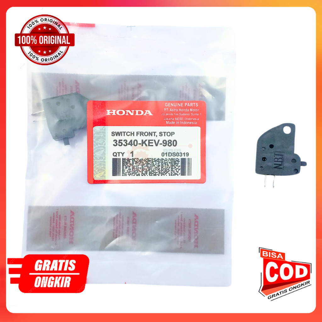 Switch Rem Depan KEV Motor Beat , Vario , Scoopy , Supra , Kharisma & Revo - KEV onderdil motor part