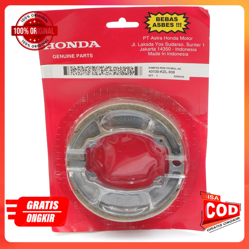 ori kampas rem honda beat Kampas Rem Tromol Belakang Honda Beat KZL