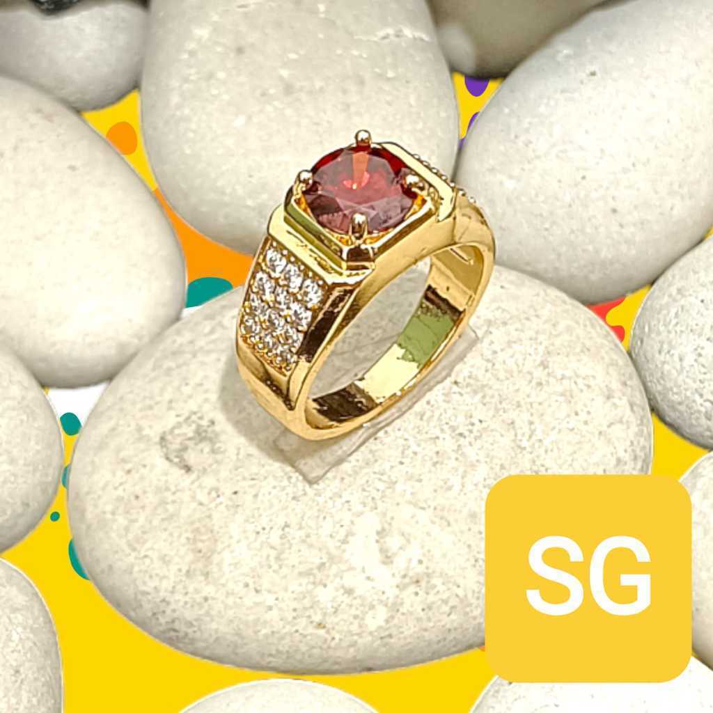 Cincin Giok Pria Cincin Batu Cincin Terbatu Titanium Batu - Cincin Batu Giok Pria