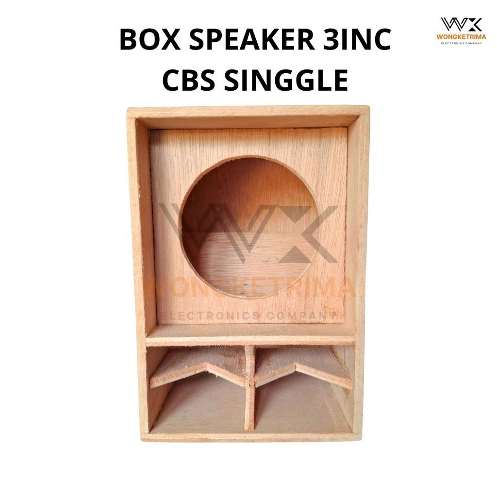 Box Speaker 3 Inch CBS Single Kayu Lapis Tebal 4mm Dimensi 16x11x10 Enclosure 3 In Handmade