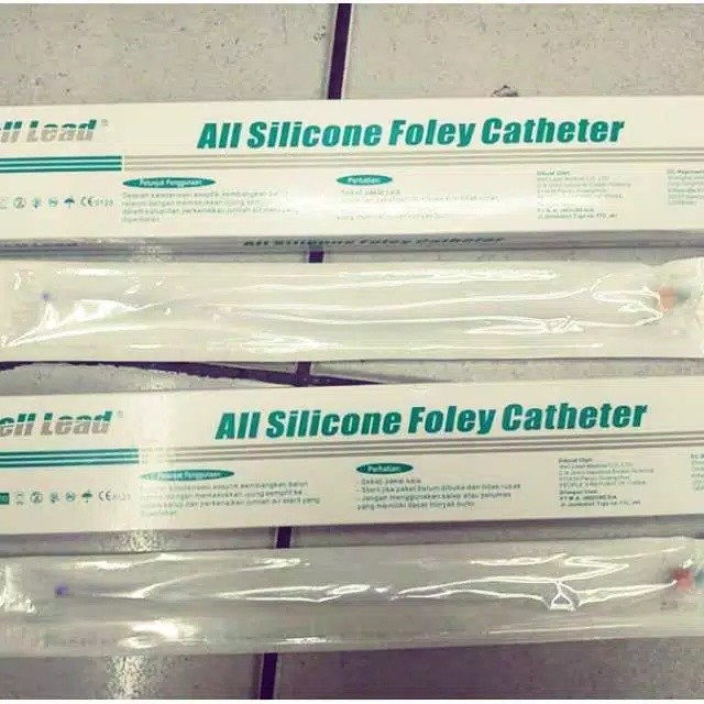 WELL LEAD - Foley Catheter SILICONE 2 Way / Selang Kateter Silikon / Selang Urine
