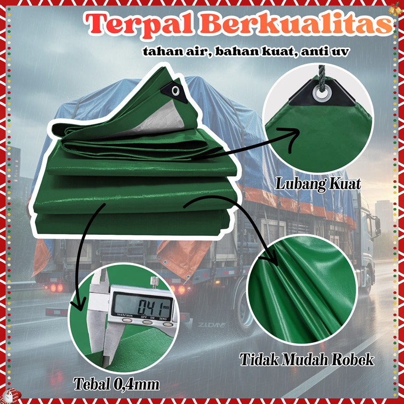 Tenda Terpal 10x15 Meter EXTRA BESAR PVC Terpal Atap Kanopi Ketebalan Ekstra - WATERPROOF & ANTI UV 