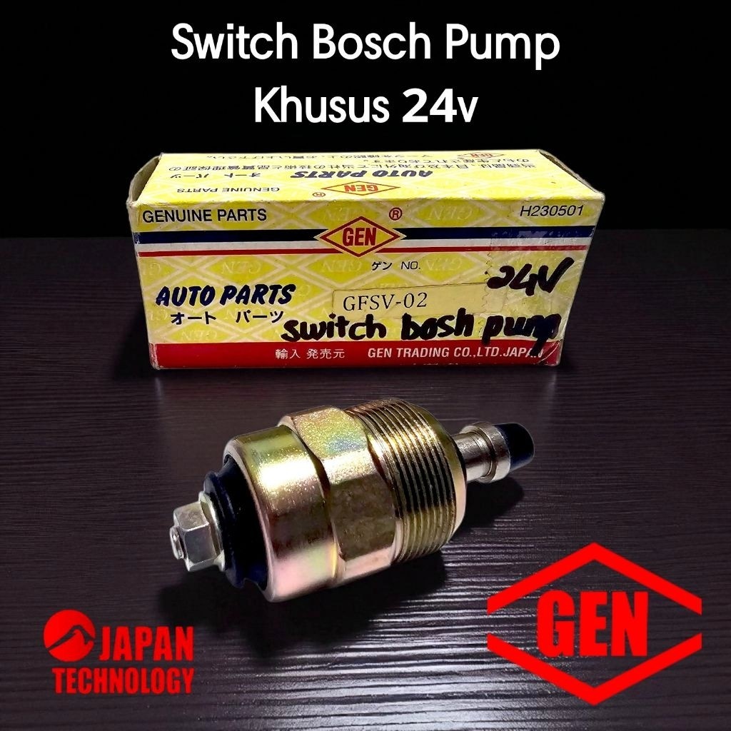 GLX1 * GEN Original - Switch Bosch Pump / Bos pum - Khusus 24v Truk Pengguna 2 Aki