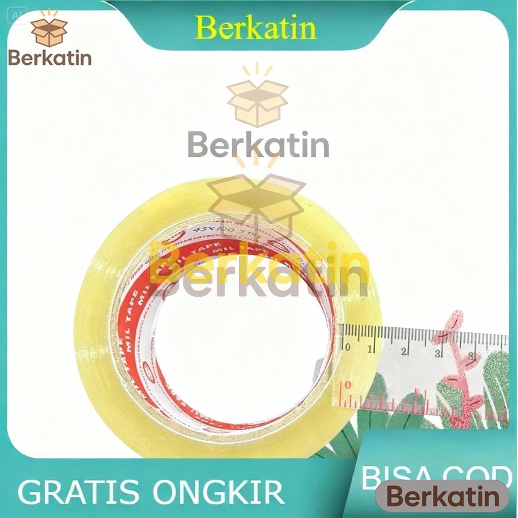 [90 & 100 Yard] LAKBAN BENING 45mm x 90 YARD / LAKBAN BENING 45mm x 100 YARD/ Termurah