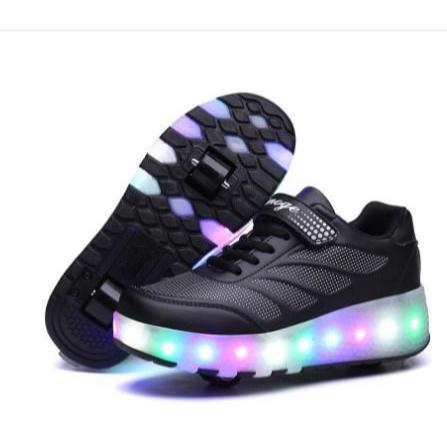 Sepatu Heelys Sepatu Heelys Pengisi Daya Dua Roda Sepatu Roda Dua Dewasa Pria Wanita Sepatu Heelys L