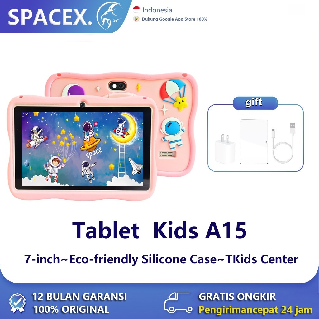 Spacextab Tablet Anak Baru 7 inch (RAM8GB+ROM128GB) Tab layar definisi tinggi komputer tablet belaja