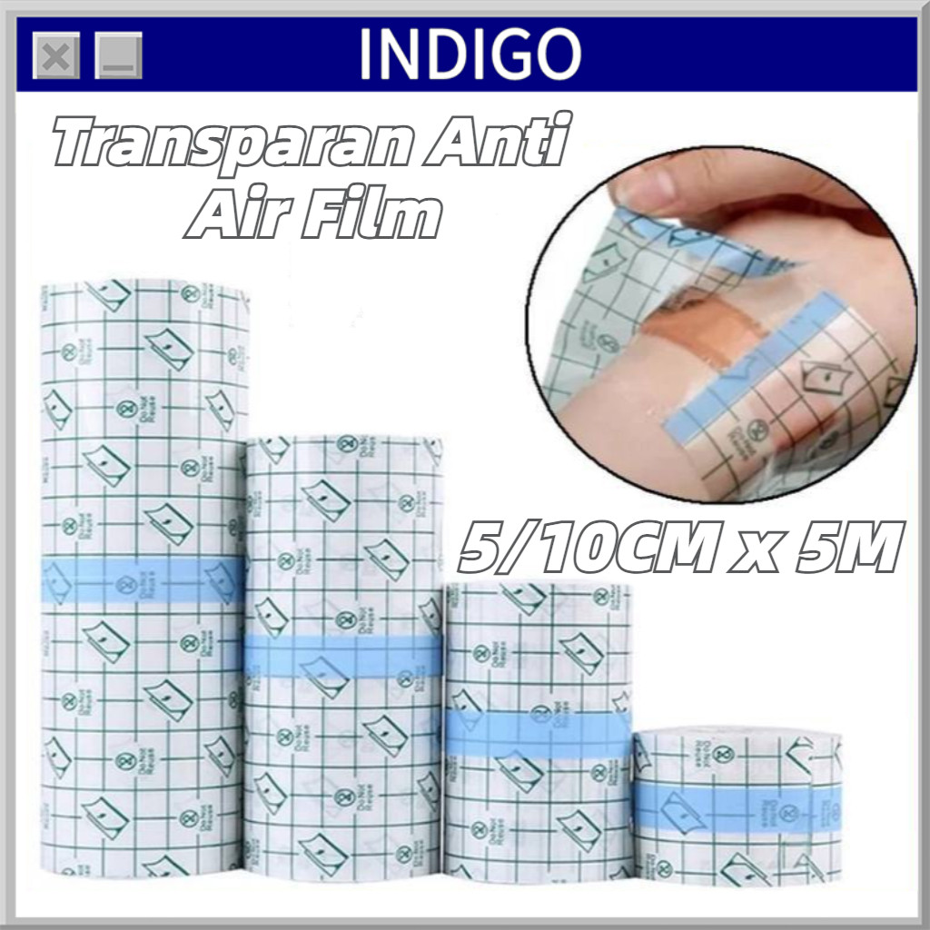 5/10cm*5m Tranparent Film Dressing Roll / Anti Luka Plester / Pita Medis Anti Air / Tahan Air Luka P