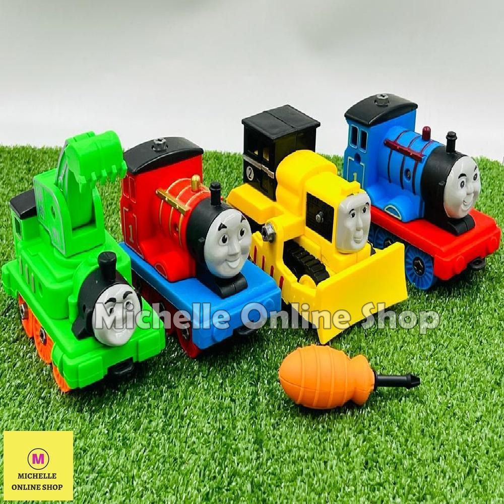 Mainan Anak Kereta DIY Bongkar pasang Edukasi Anak Kereta Puzzle